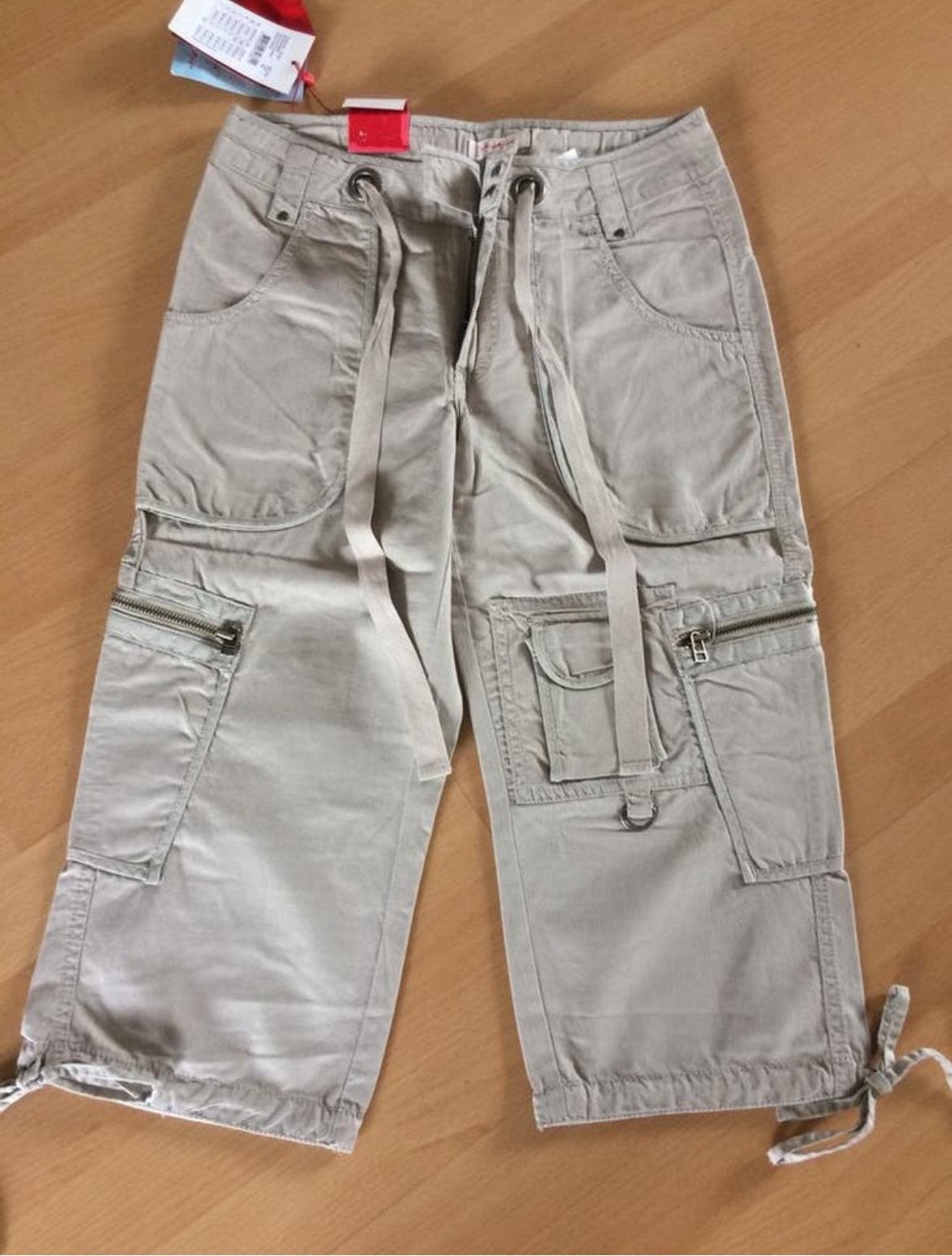 Nieuw stoere zomerbriek Jackpot maat 34 S  taupe 3/4 lengte, Ophalen of Verzenden, Nieuw, Overige kleuren, Driekwart