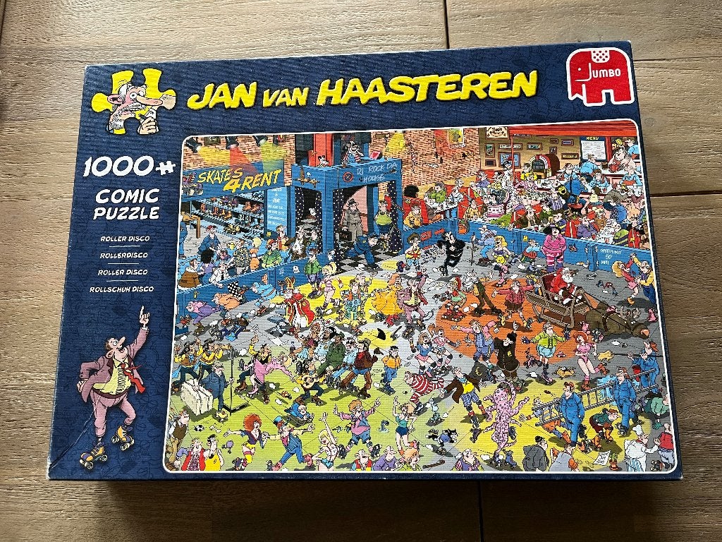 Jan van Haasteren Roller Disco, Ophalen, 500 t/m 1500 stukjes, Gebruikt, Legpuzzel