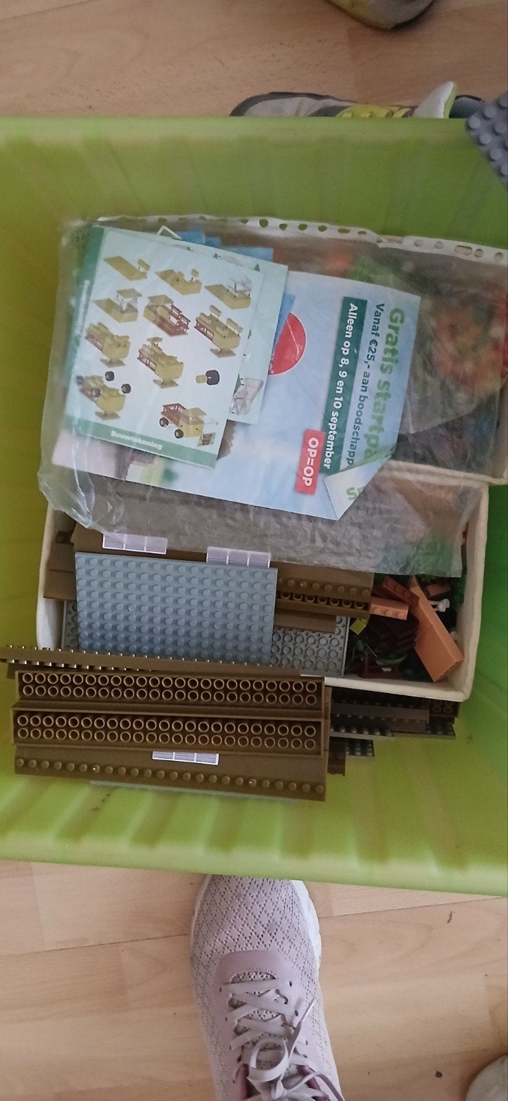 Grote partij Plus Bricks (Lego compatibel) met grondplaten, Ophalen