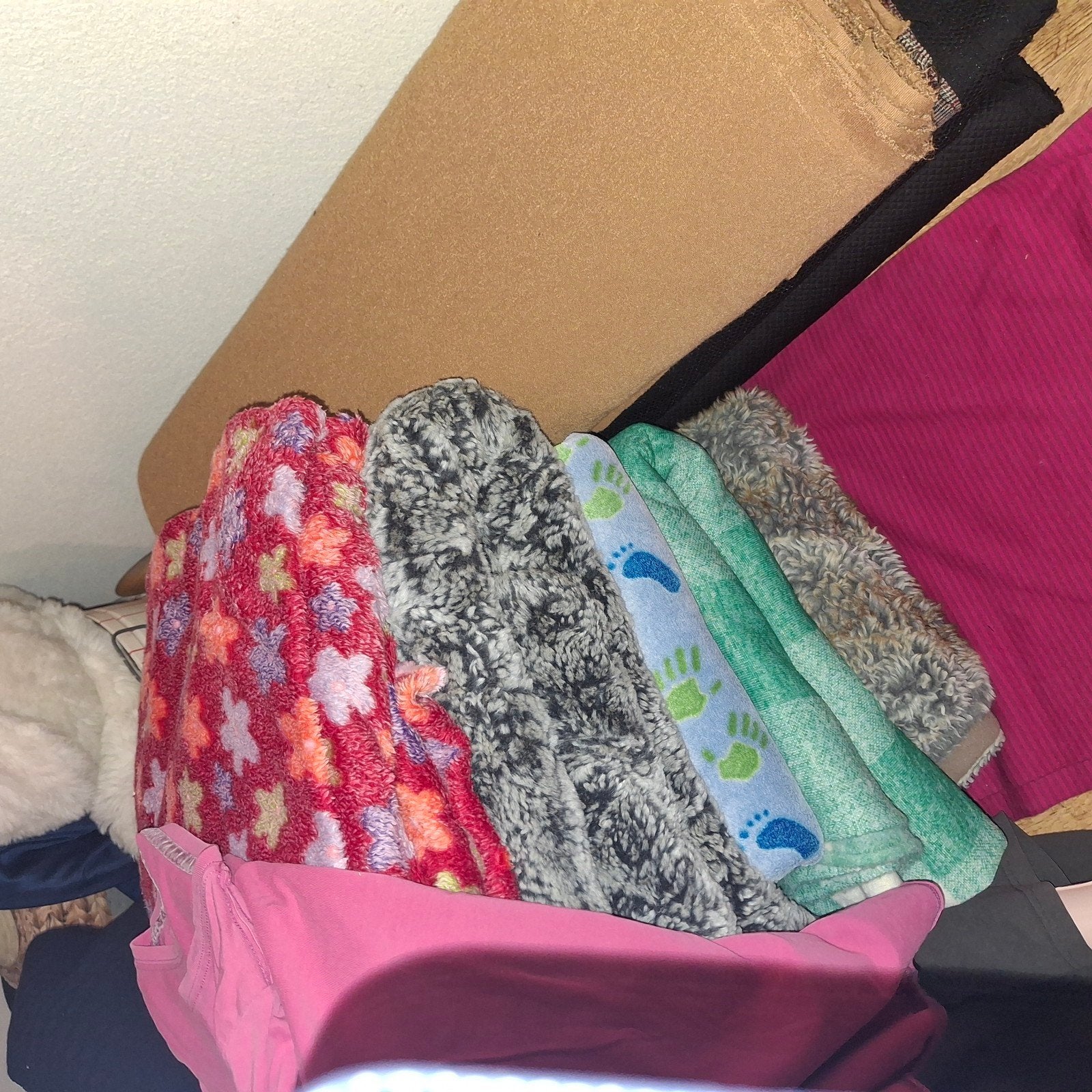 warm en zacht fleece ,wol ,imitatiebont., Huis en Inrichting, Geschikt voor droger, Beige, Nieuw, Plaid