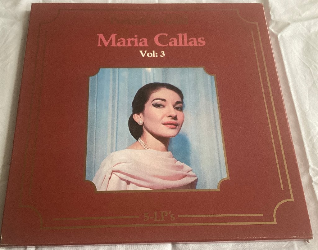 Maria Callas- Portrait in Gold vol. 3 5 LP's Vinyl, Boxset, Gebruikt, Opera of Operette, Ophalen of Verzenden