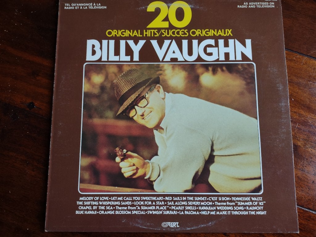 LP - Billy Vaughn - 20 Original Hits, Ophalen of Verzenden, Zo goed als nieuw, Jazz, LP