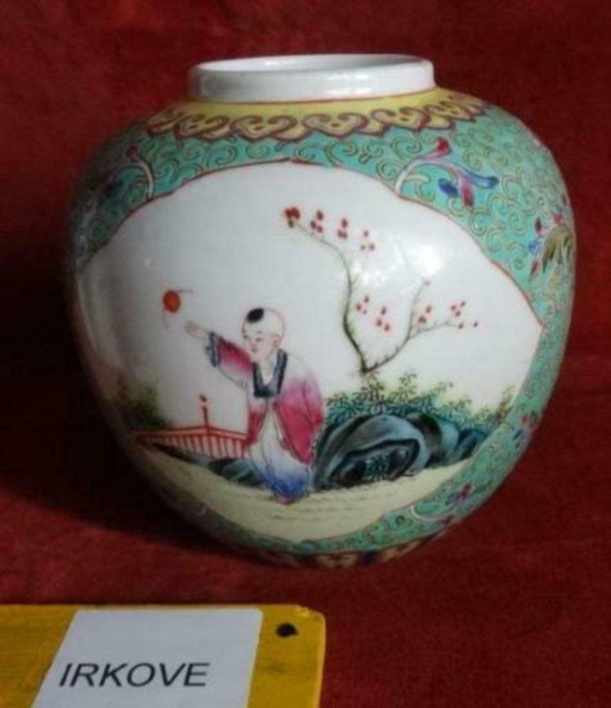 PRACHT GEMBERPOT 28 CHINEES * MET ZOTJE, Verzenden