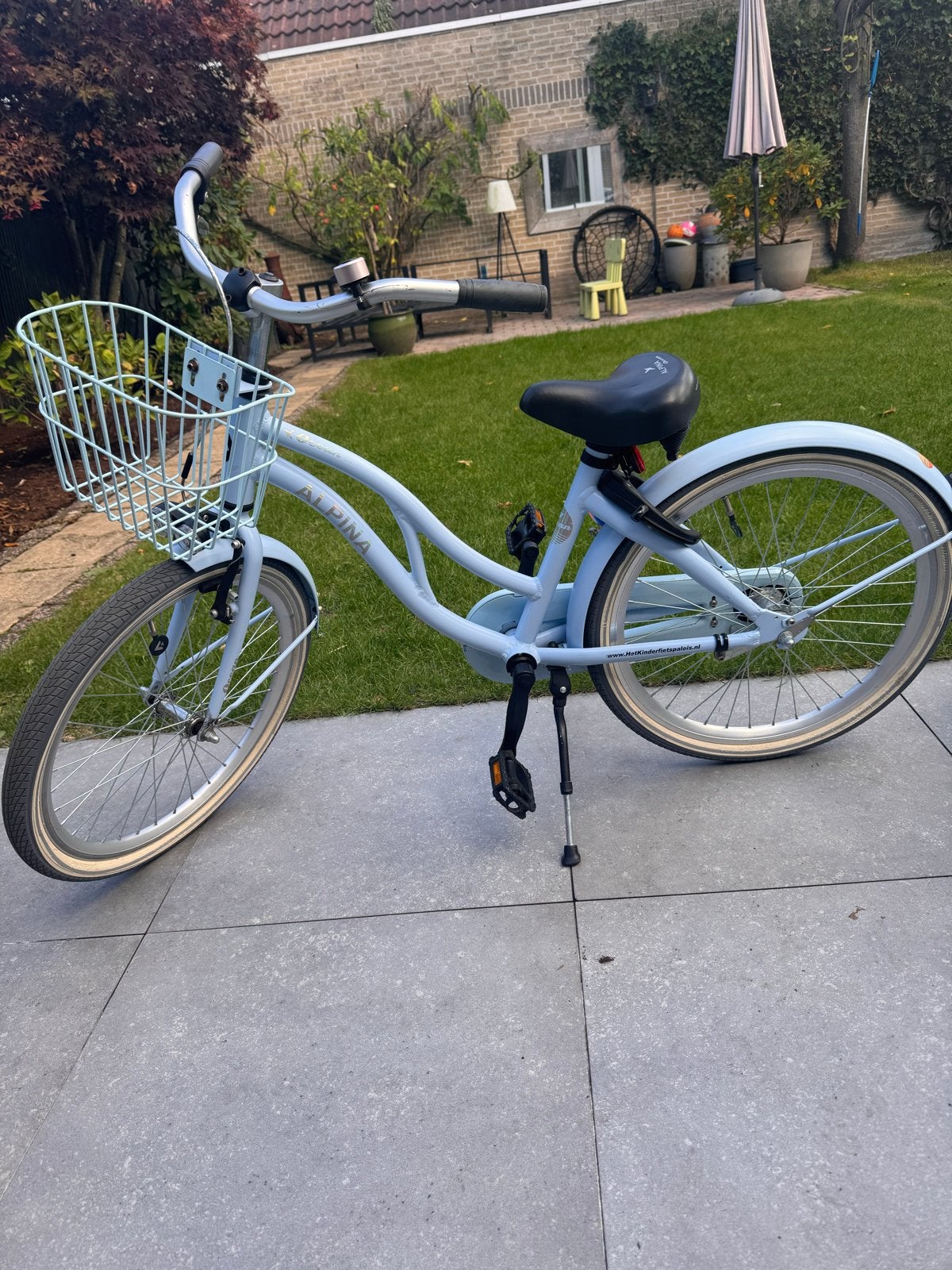 Blauwe Alpina ocean kinderfiets 22 inch, Ophalen, Terugtraprem, 20 inch, Handrem