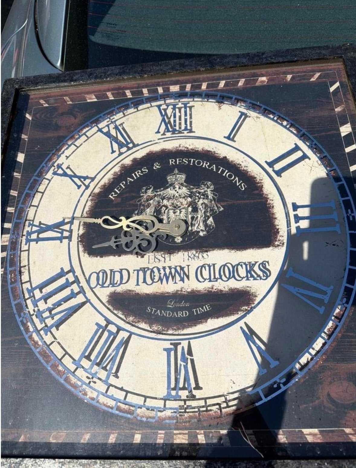 Grote wandklok 'Old Town Clocks' - Vintage stijl, Ophalen of Verzenden