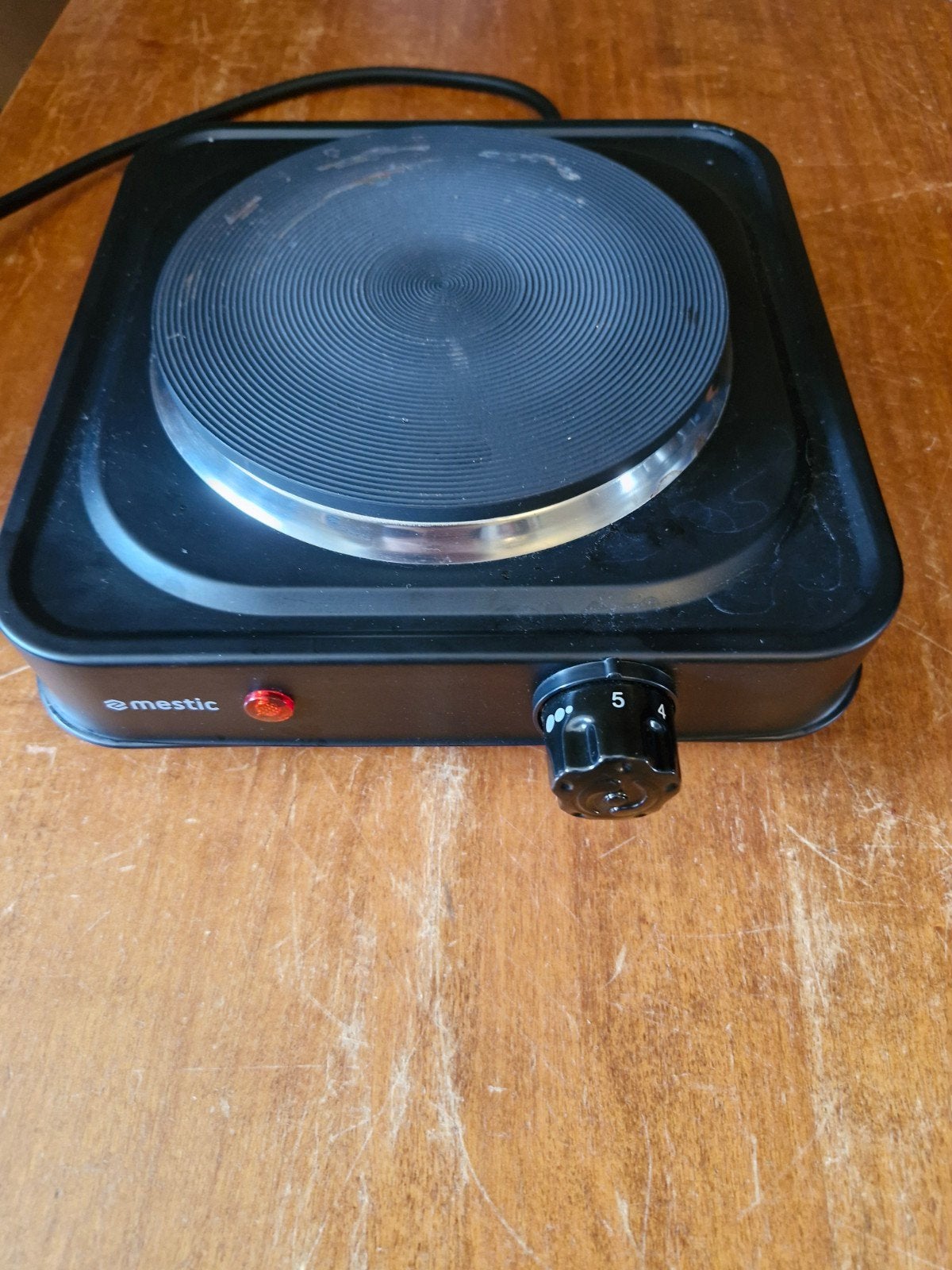 Mestic MKT-120 Zwart Elektrische Kookplaat, Witgoed en Apparatuur, Kookplaten, Ophalen