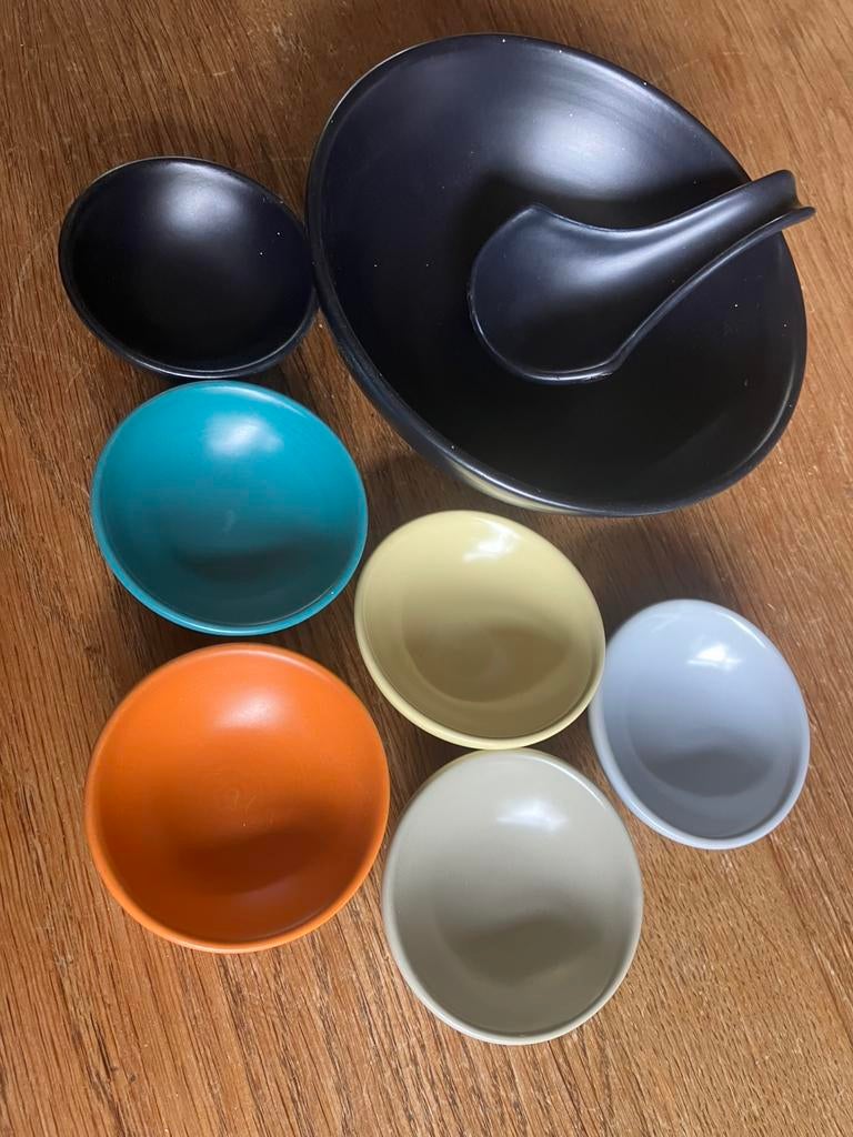 Schaal met kleinere schaaltjes, Ophalen