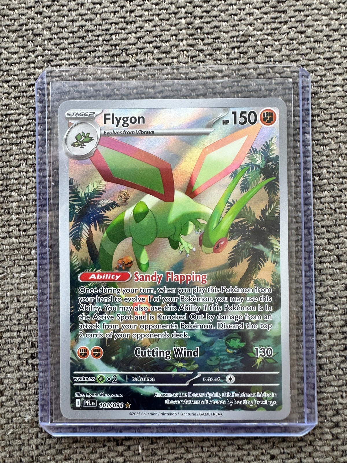 Flygon 101/094 Pokémon kaart - Zo goed als nieuw, Ophalen of Verzenden, Zo goed als nieuw, Losse kaart
