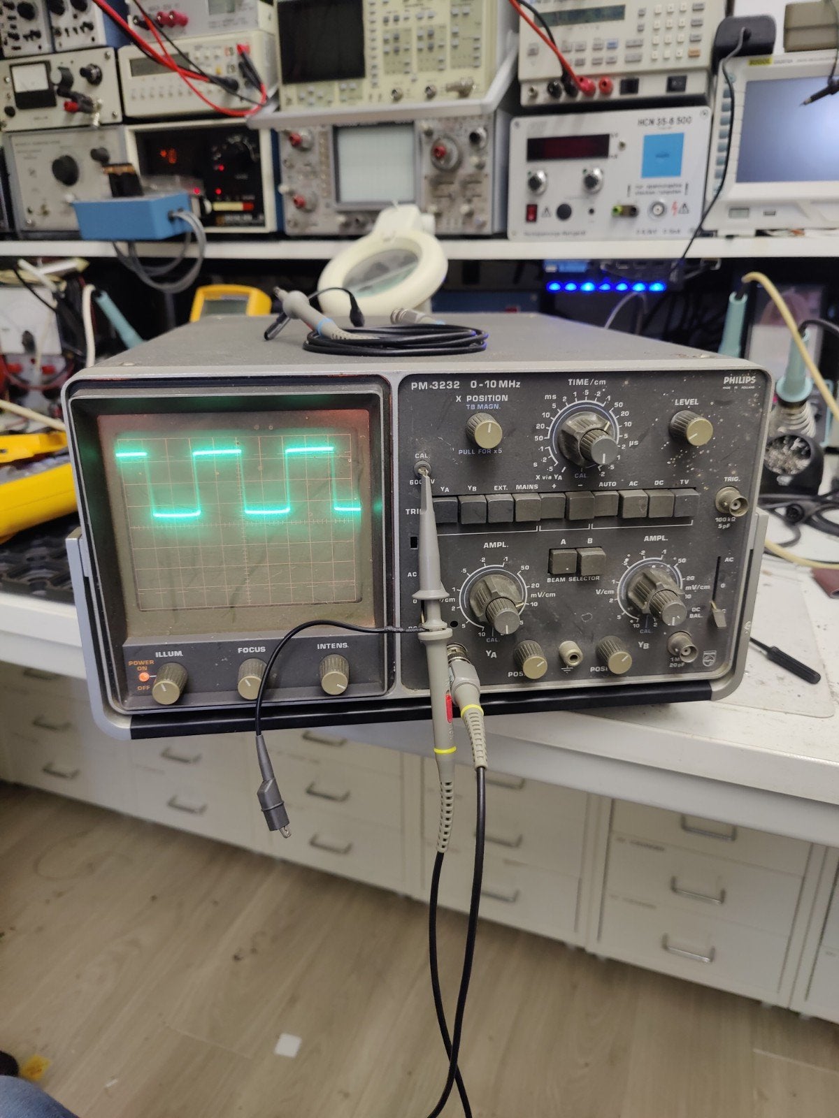 Philips PM-3232 Oscilloscoop - 0-10 MHz, Verzenden
