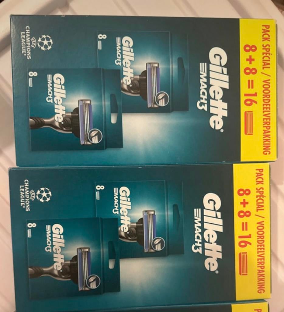 Gillette mach3 scheermesjes totaal 32 mesjes, Ophalen of Verzenden, Nieuw, Overige typen