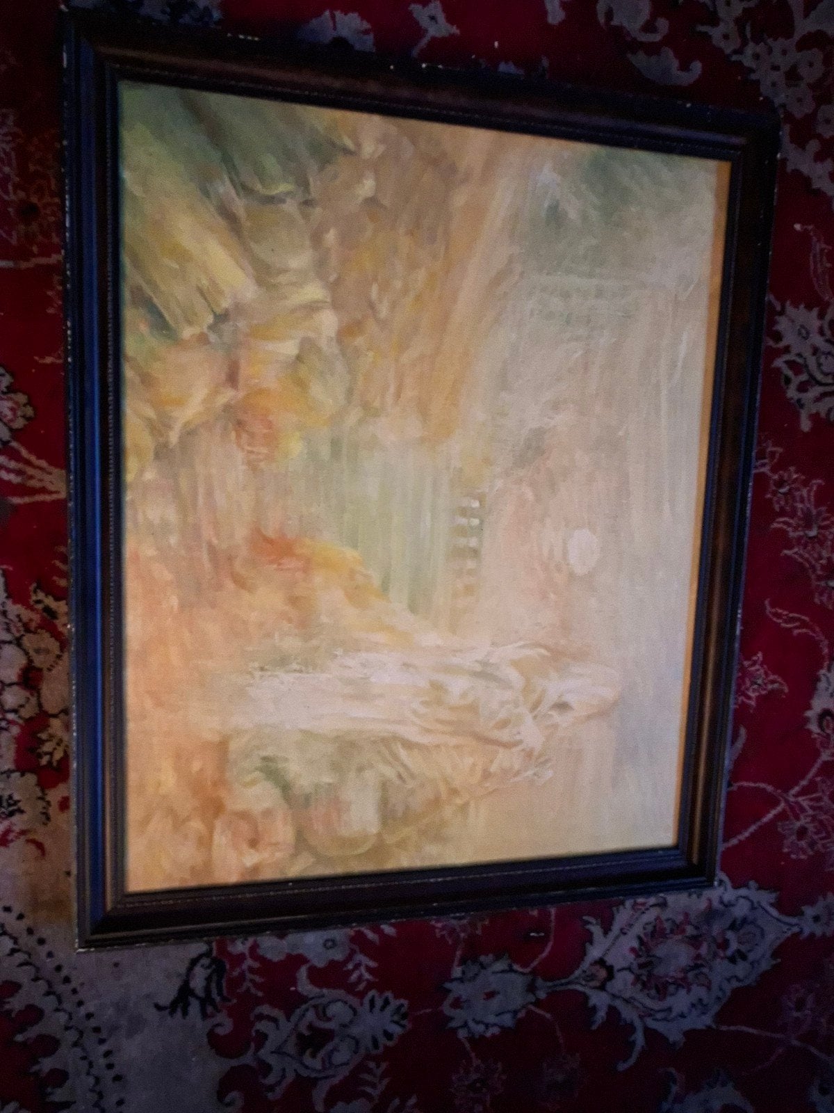 Olieverfschilderij 'De Dop' - Abstract Landschap 1981, Textiel, Landschap, Ophalen, Gesigneerd