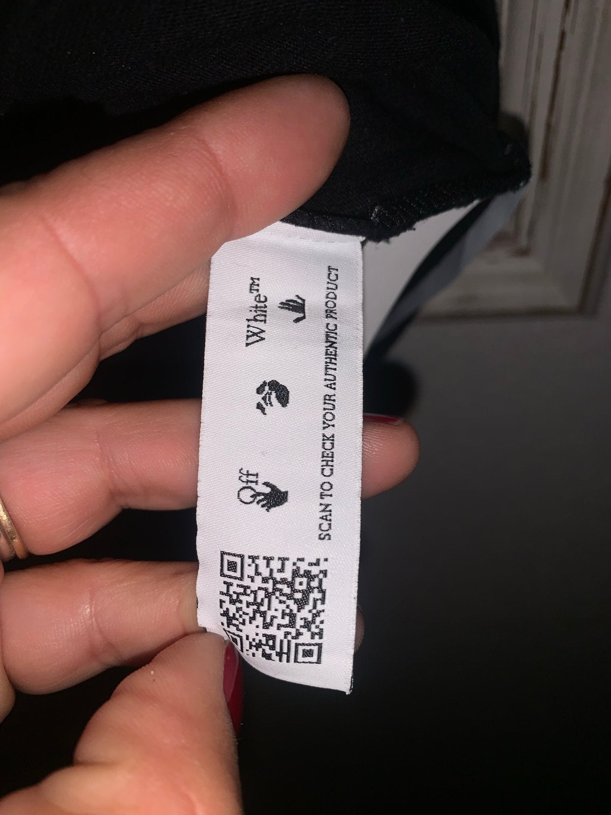 Off-White "Off" T-shirt Zwart - Maat M authentiek, Ophalen of Verzenden, Zo goed als nieuw, Maat 48/50 (M), Zwart
