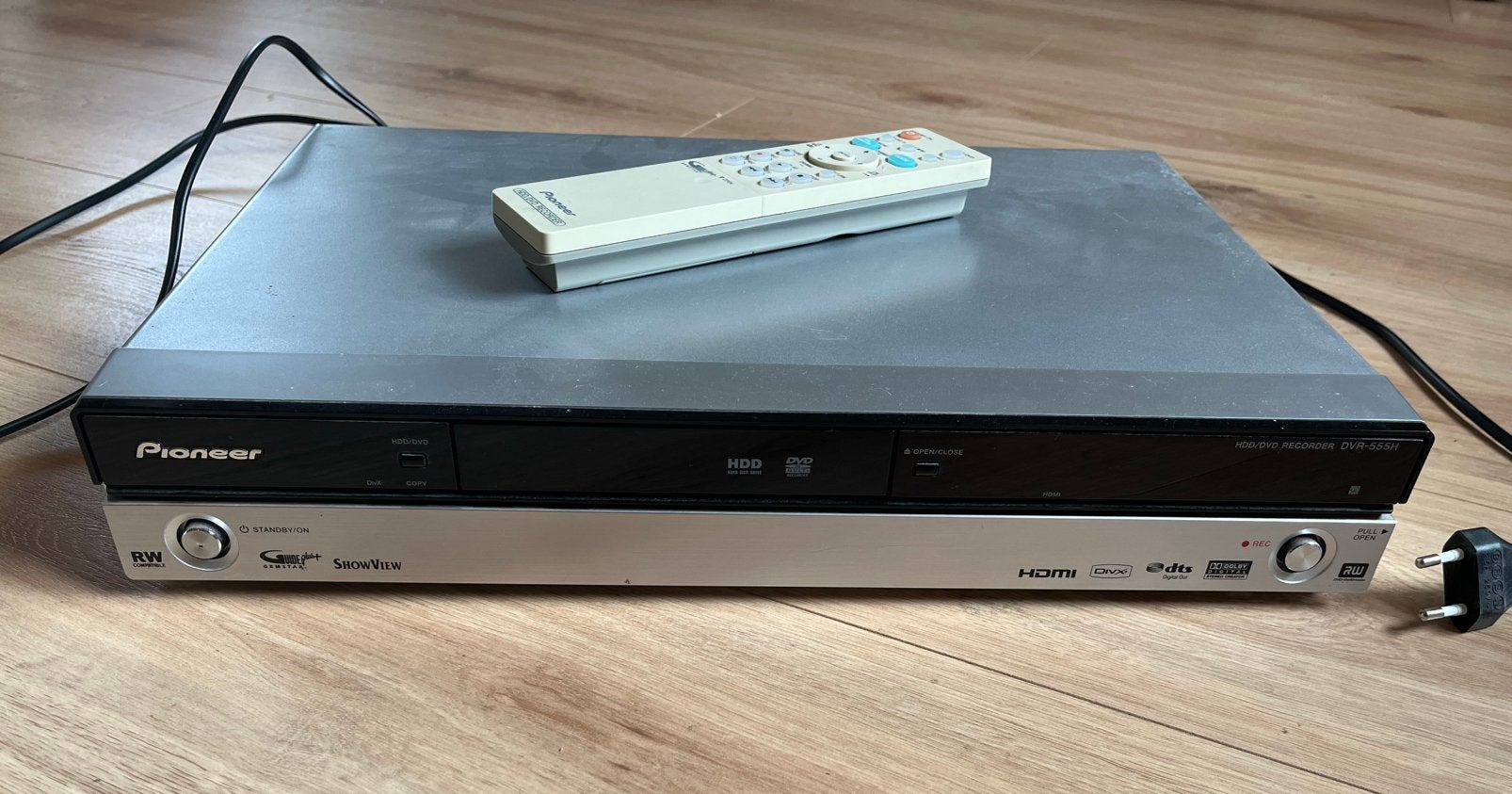 Pioneer DVR-555H HDD/DVD Recorder (incl. afstandsbediening), Audio, Tv en Foto, Dvd-spelers, Ophalen of Verzenden, Zo goed als nieuw