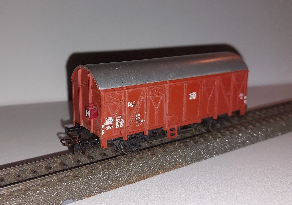 Marklin H0 4411 - Gelsoten goederenwagen met sluitlicht, Hobby en Vrije tijd, Wisselstroom, Gebruikt, Wagon, Ophalen of Verzenden
