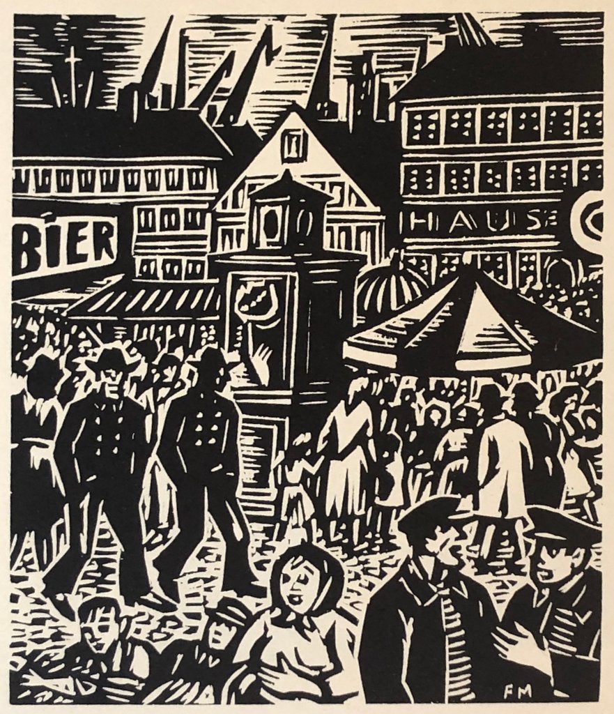 Mooie, betaalbare kunst v/h Grafiekkabinet Frans Masereel, Antiek en Kunst, Ophalen of Verzenden