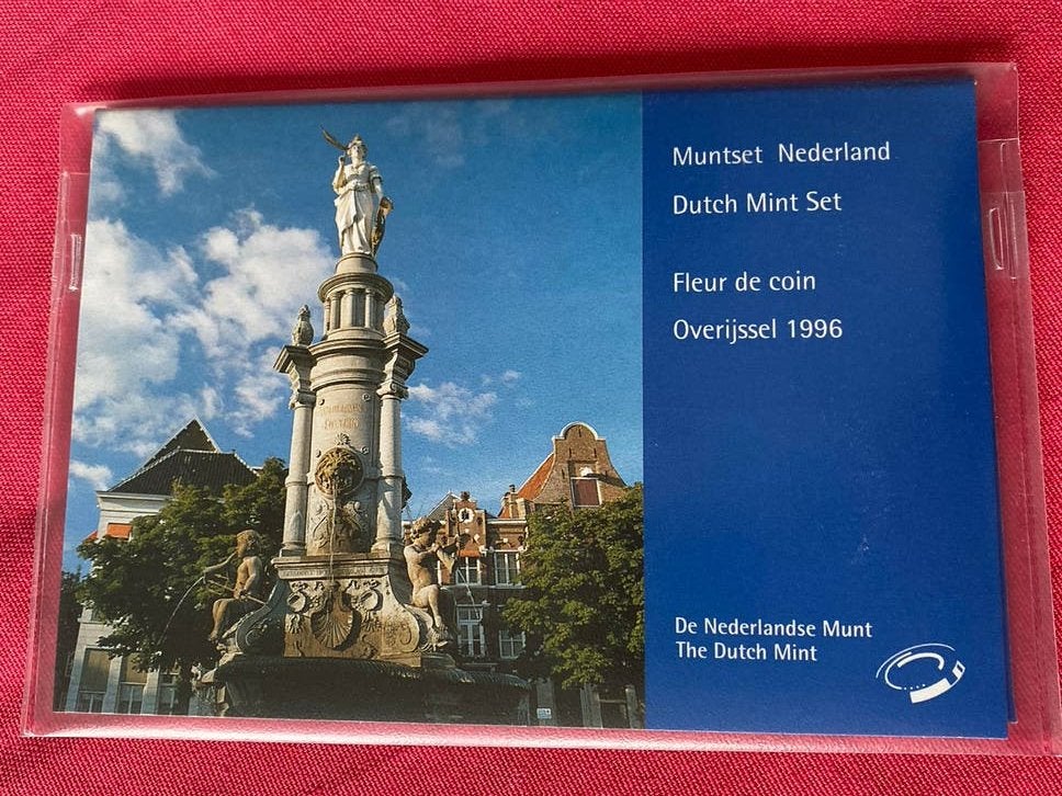 UNC Jaarset / FDC Muntset 1996 Beatrix & Penning Overijssel, Verzenden, Nederland, Munten
