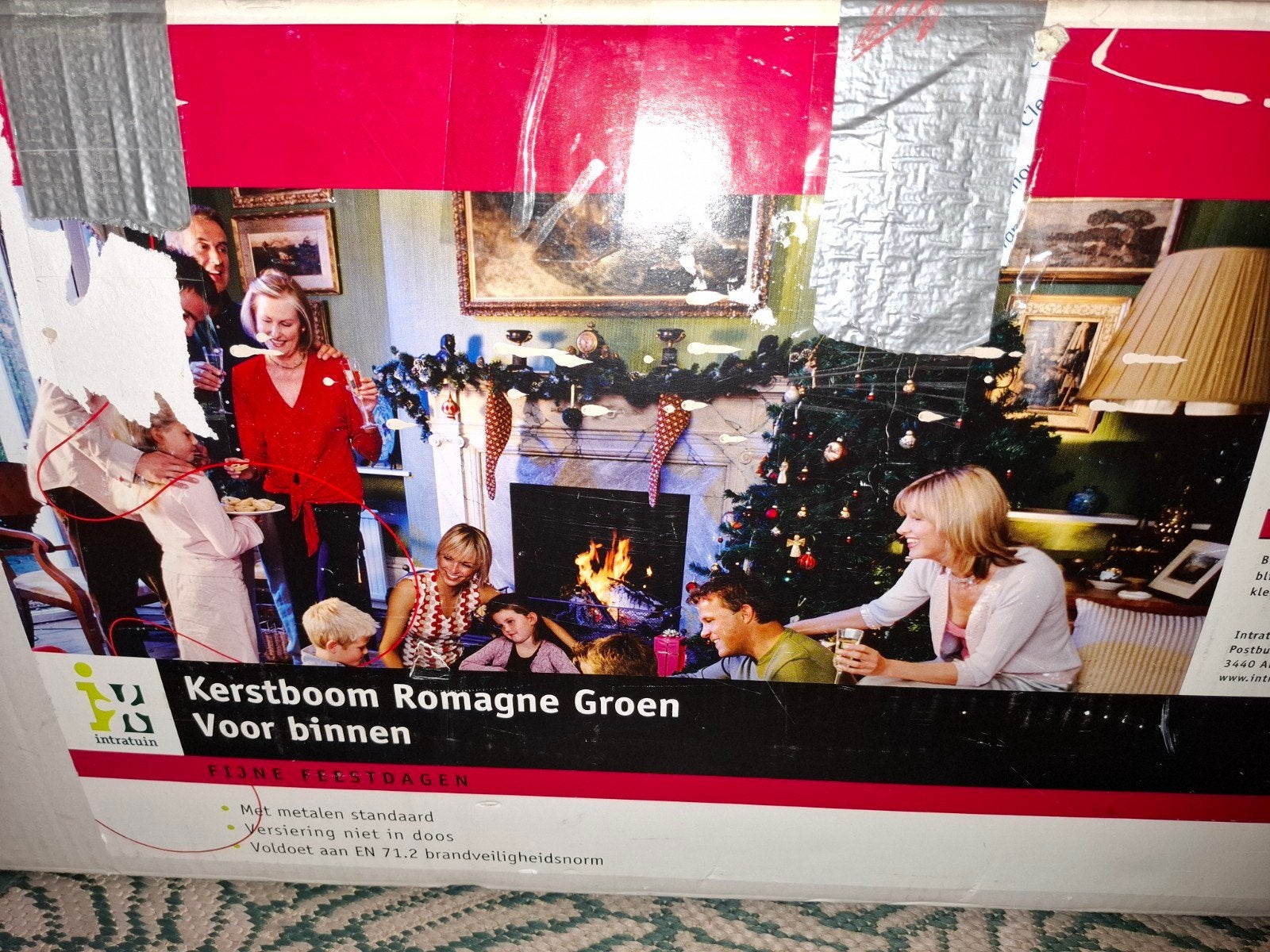 Kerstboom met lampjes, Ophalen