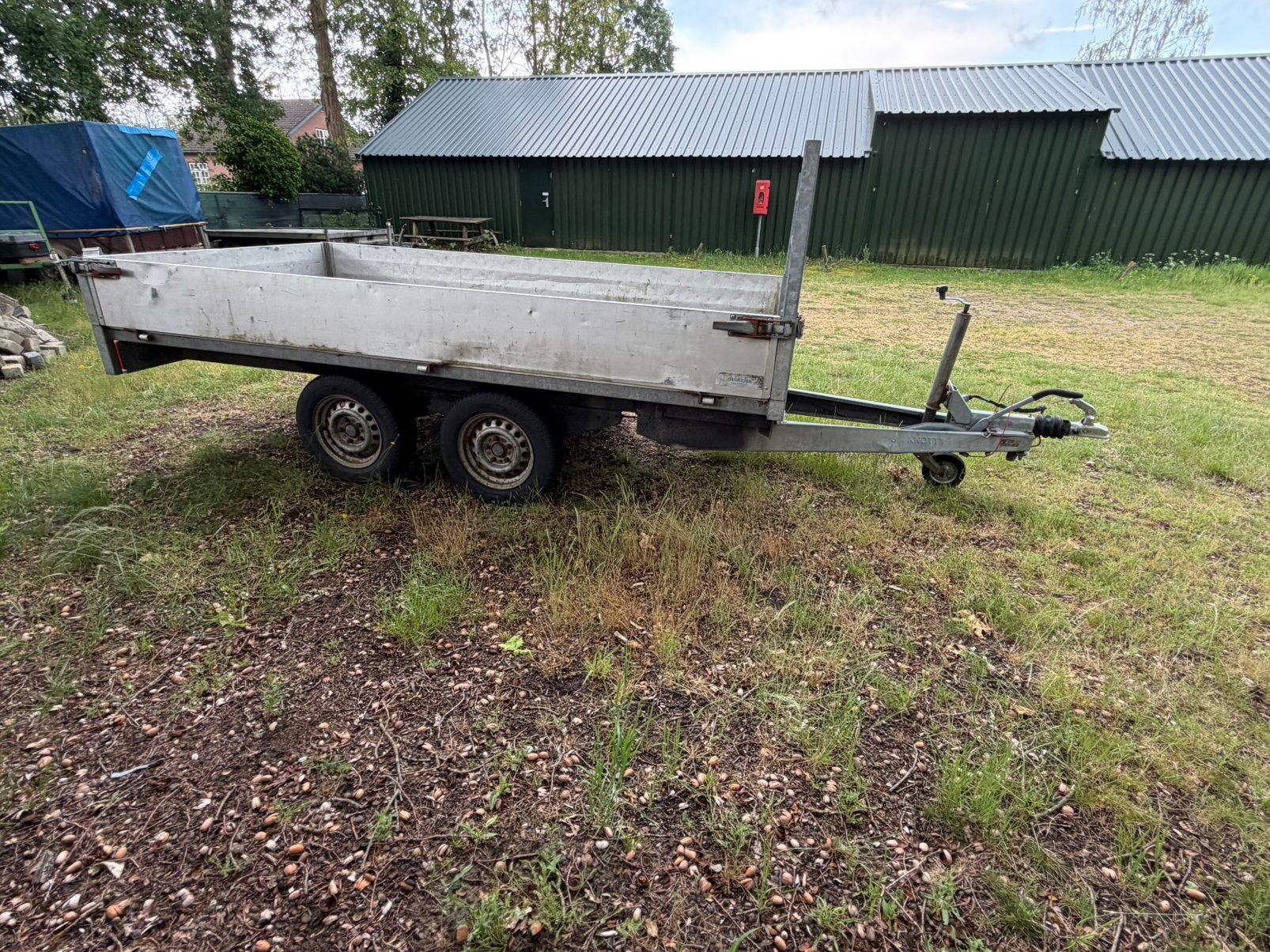Te koop grote Dubbelasser aanhanger Eduard PL2720, Auto diversen, Ophalen, Gebruikt