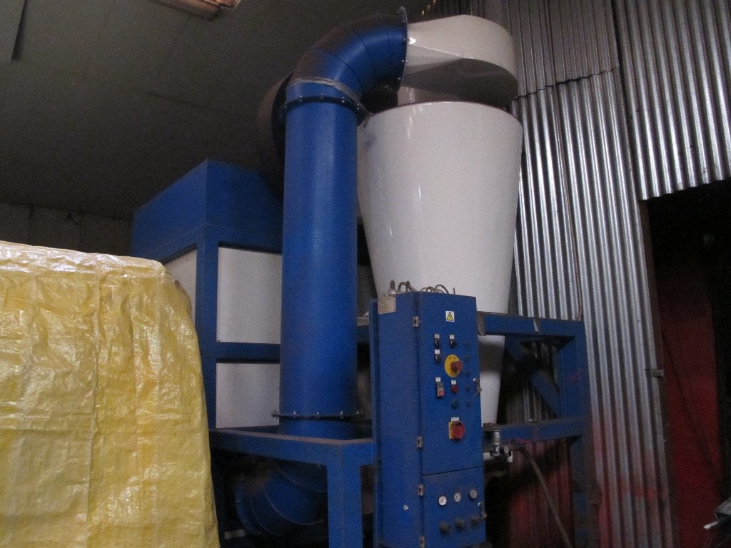 Poedercoat recycle hergebruik filter + cycloon, Ophalen