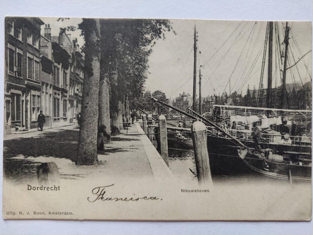 X1456 Dordt naar Bergambacht, Ophalen of Verzenden, 1920 tot 1940, Noord-Holland