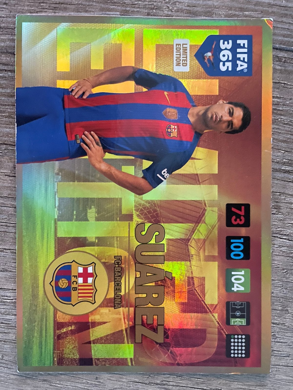 Panini voetbalkaartjes 1 grote kaart van suarez en nog meer, Verzamelen, Ophalen of Verzenden, Zo goed als nieuw, Buitenlandse clubs