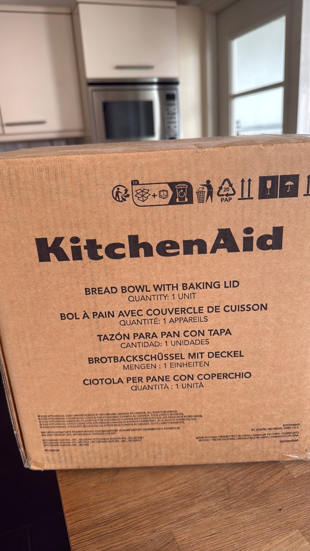 Nieuw in doos! Kitchenaid broodbak kom, 60 cm of meer, Zo goed als nieuw, Minder dan 5 m², Wandtegels