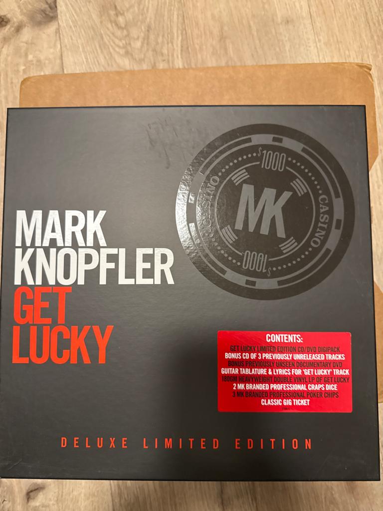 Mark Knopfler - Get Lucky Deluxe Limited Edition Boxset, Boxset, Ophalen of Verzenden, Zo goed als nieuw, 12 inch