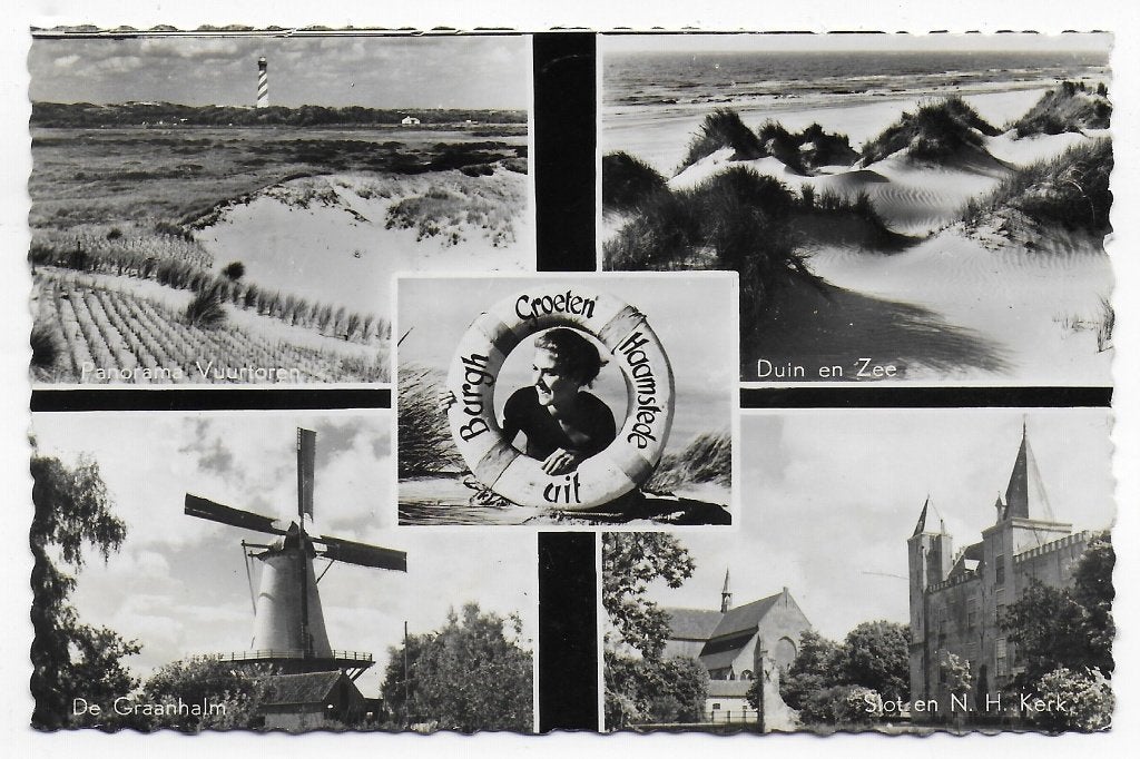 Burgh Haamstede Oude Gelopen Ansichtkaart ( B5119 ), Ophalen of Verzenden, 1960 tot 1980, Gelopen