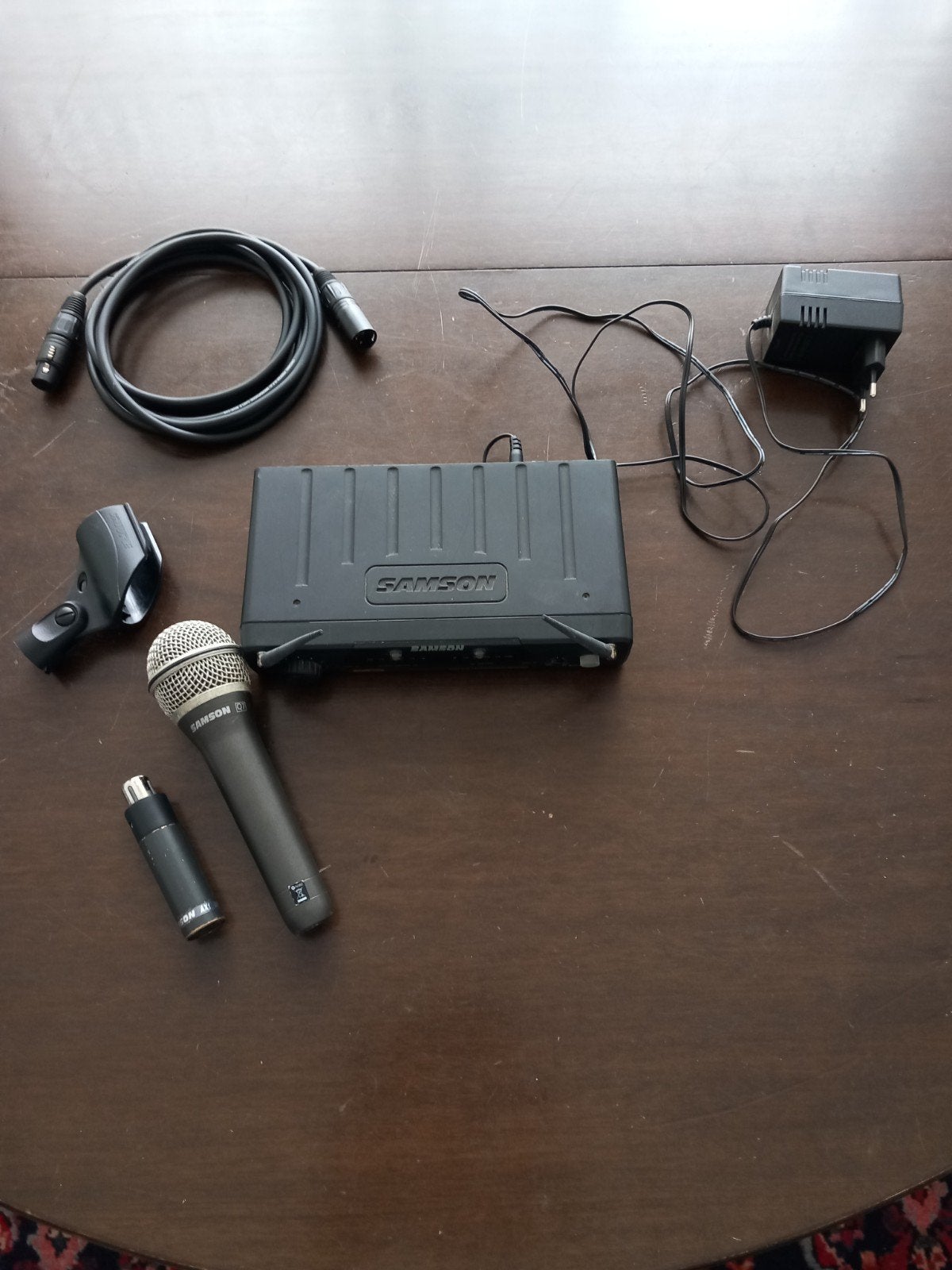Samson Q7 Draadloze Microfoon Set met Ontvanger, Muziek en Instrumenten, Microfoons, Ophalen of Verzenden, Gebruikt, Zangmicrofoon