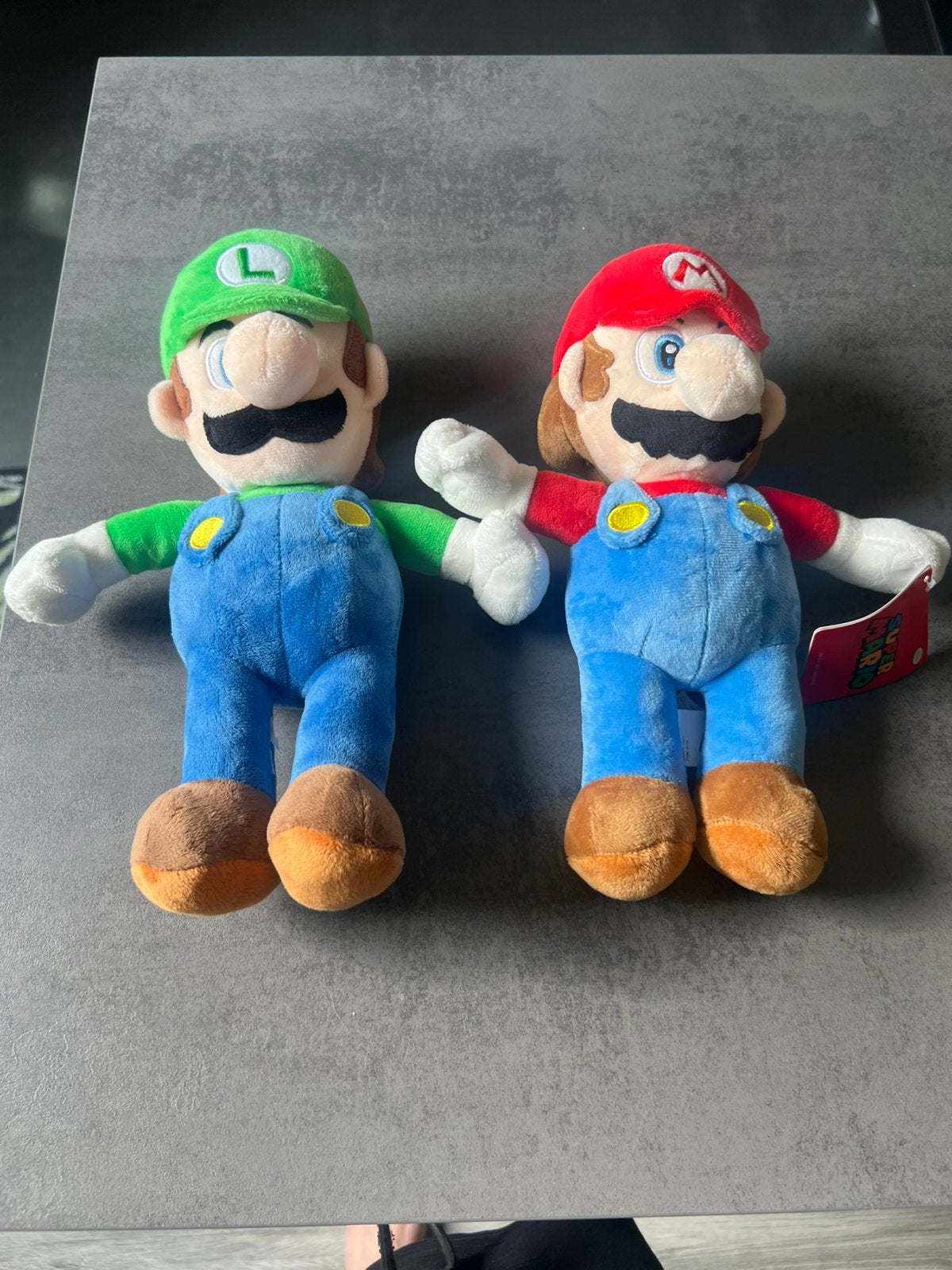 Set Super Mario knuffels Mario & Luigi 30 cm, Ophalen of Verzenden, Zo goed als nieuw, Overige typen