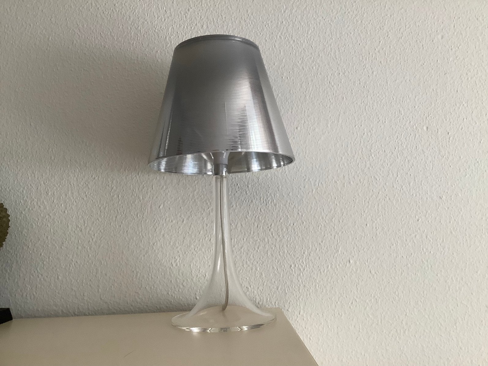 Flos Miss K tafellampen, 2 zilverkleurigen, Ophalen, Kunststof, Gebruikt, Overige merken