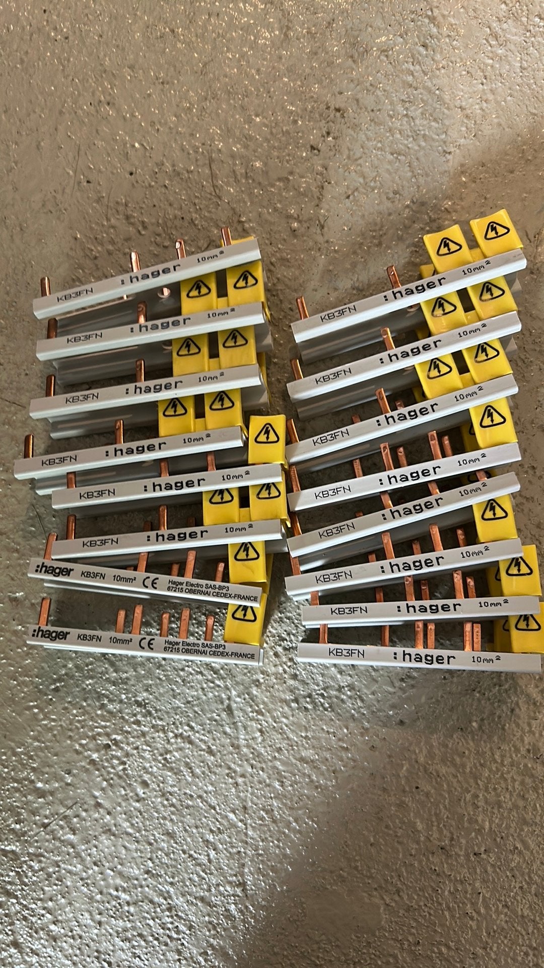 Hager - KB3FN Kamrail - 16 stuks, Ophalen of Verzenden, Zo goed als nieuw, Overige typen