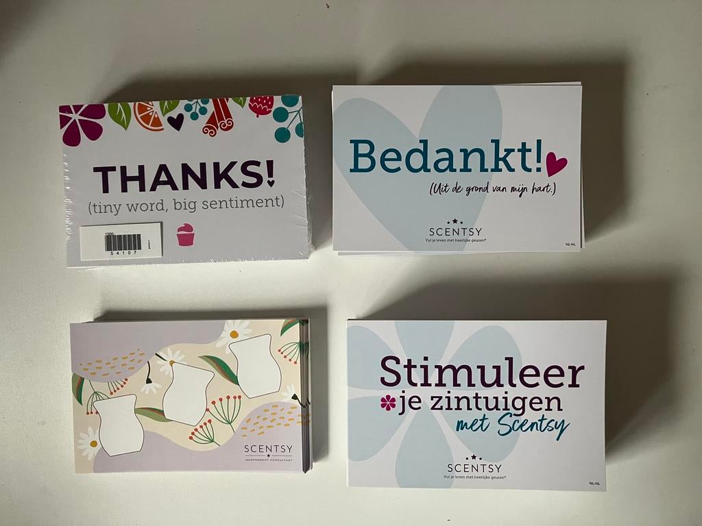 Scentsy Kaarten, Ophalen of Verzenden, Overige materialen, Minder dan 25 cm
