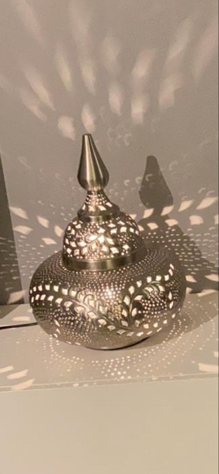 Prachtige Marokkaanse lamp - Zo goed als nieuw, Metaal, Bohemian, Overige merken, E14 (klein)