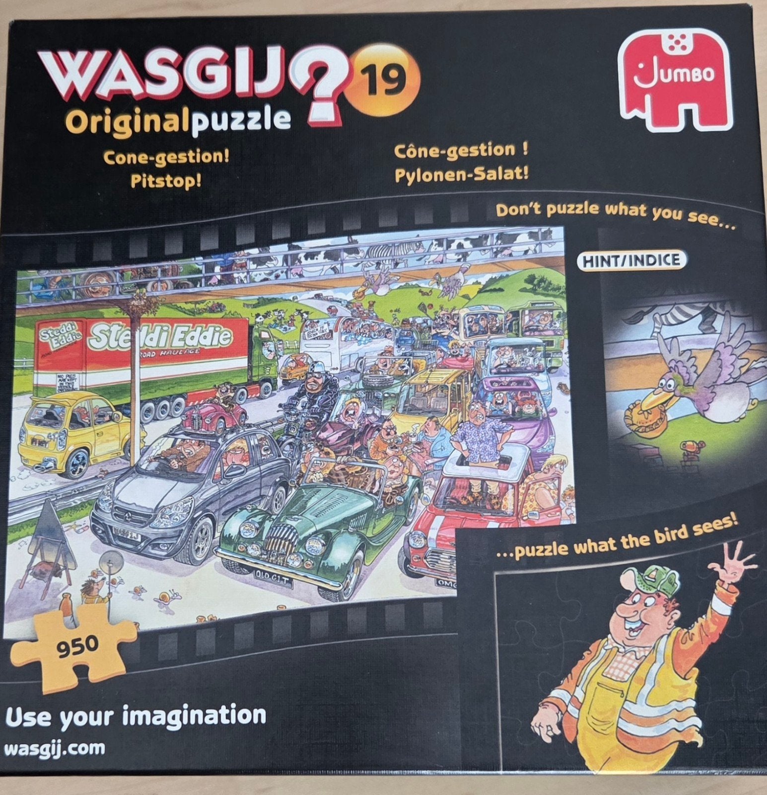 wasgij, Ophalen of Verzenden, 500 t/m 1500 stukjes, Gebruikt, Legpuzzel