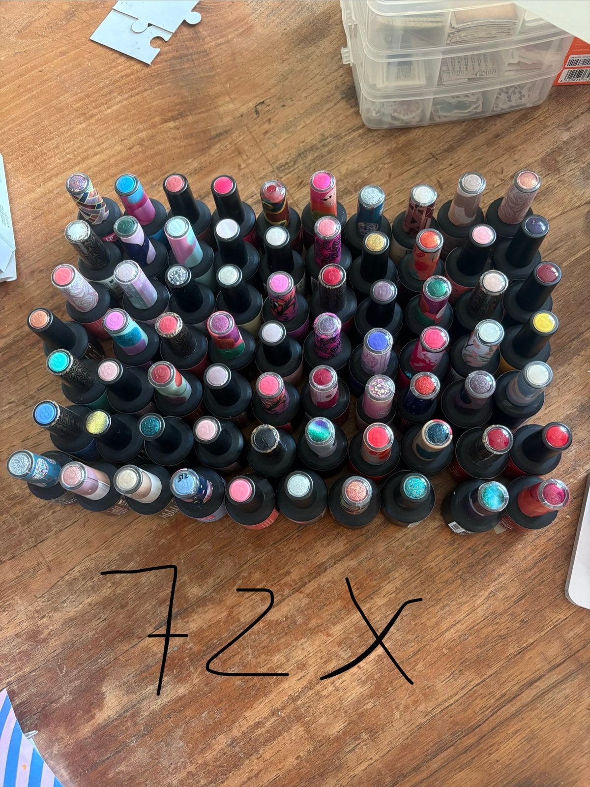 72(!!) lakjes van pink gellac, Ophalen of Verzenden, Zo goed als nieuw, Overige kleuren, Handen en Nagels