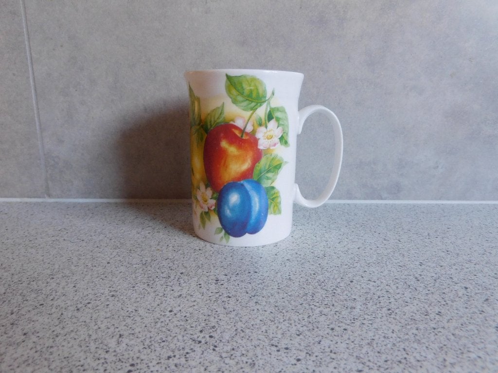 Mok Fine Bone China Orchard Fruit 1993 Roy Kirkham, Huis en Inrichting, Overige merken, Klassiek, Zo goed als nieuw, Porselein