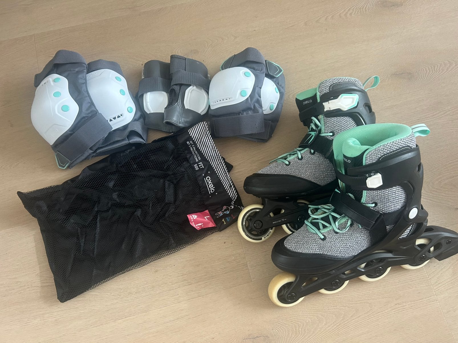 Skeelers met bescherming maat 40, Ophalen, Zo goed als nieuw, Bescherming