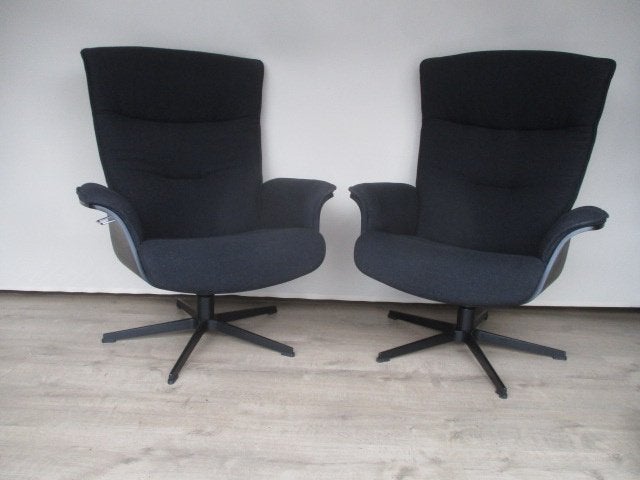 NIEUWSTAAT set Conform Prime design relax fauteuils zwart M, Huis en Inrichting, 75 tot 100 cm, Ophalen of Verzenden, Zo goed als nieuw
