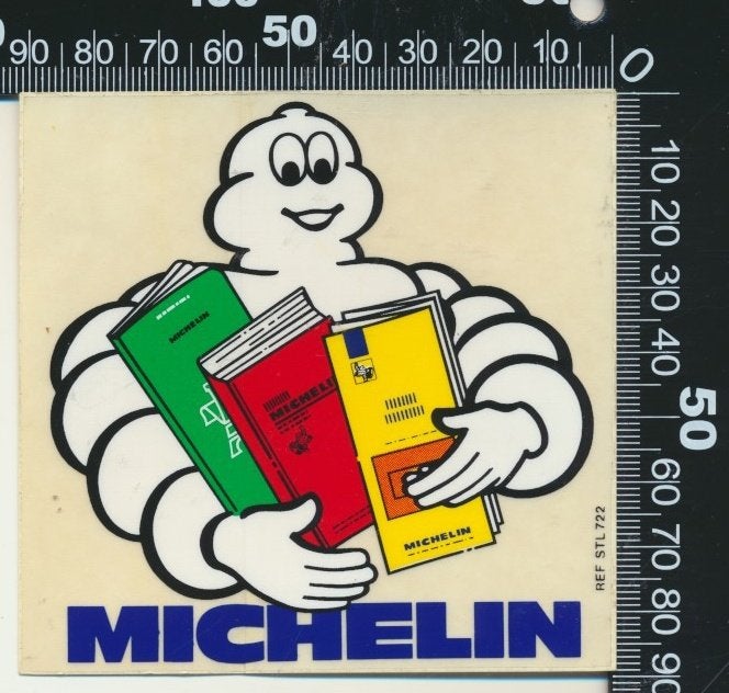 Sticker: Michelin - Wegenkaarten (2), Verzamelen, Stickers, Zo goed als nieuw, Bedrijf of Vereniging, Verzenden