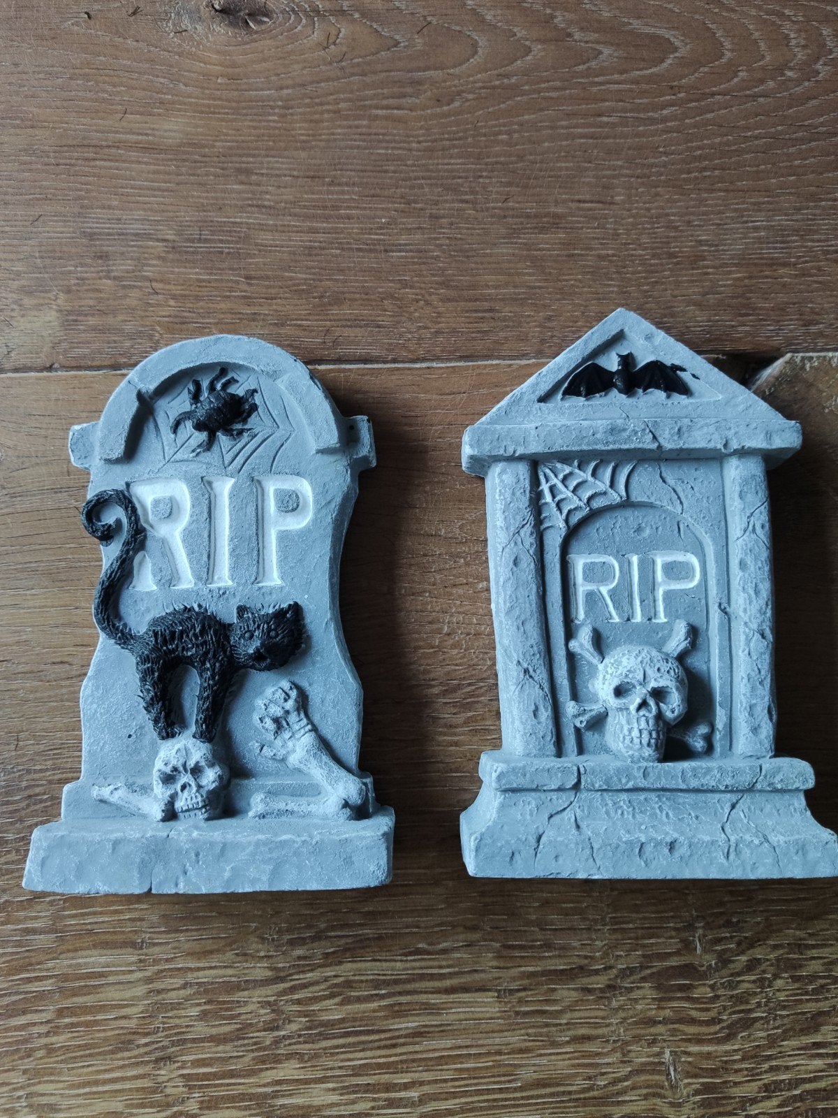 Halloween 2 grafstenen van echt steen, Ophalen of Verzenden, Zo goed als nieuw, Versiering, Halloween of Griezel