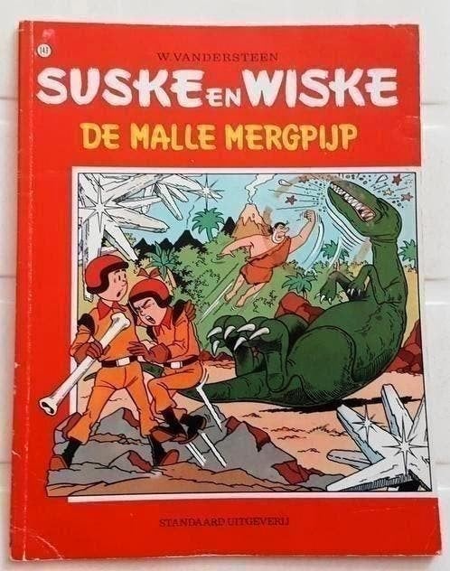 Suske en Wiske 143 De malle mergpijp - W Vandersteen 1976, Eén stripboek, Ophalen of Verzenden, Zo goed als nieuw