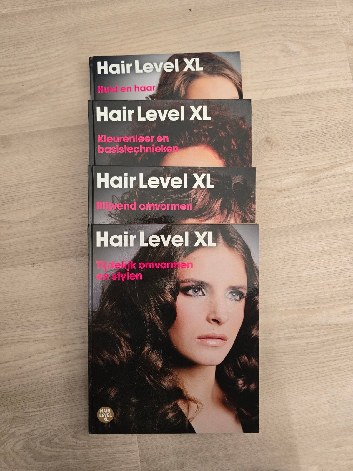 Hair Level XL kappersboeken set - Huid, haar, kleurenleer, Ophalen, Zo goed als nieuw, MBO