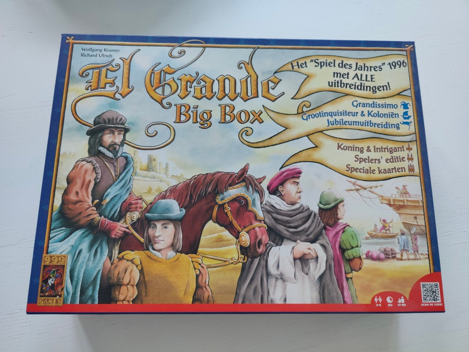 El Grande Big Box - Strategisch Bordspel, Een of twee spelers, Ophalen, Nieuw, 999 Games