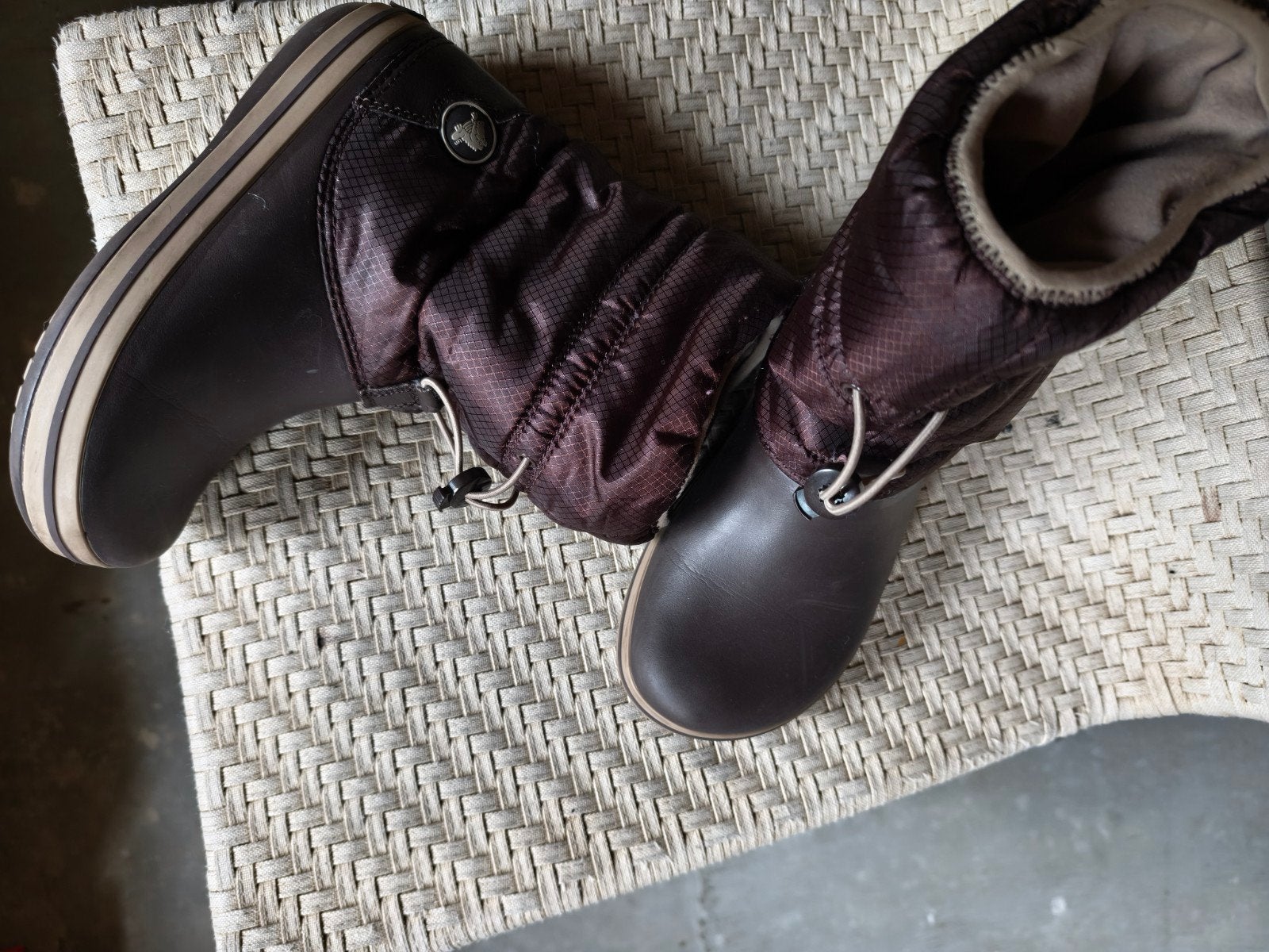 crocs laarzen maat 36/37, Ophalen of Verzenden, Zo goed als nieuw, Zwart, Hoge laarzen