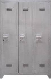 HKLiving houten lockerkast grijs, Ophalen, Zo goed als nieuw