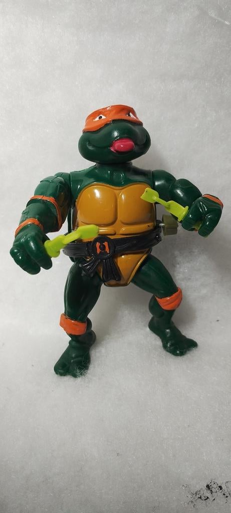 Vintage TMNT Michelangelo actiefiguur 1988, Ophalen of Verzenden, Gebruikt, Jongen of Meisje