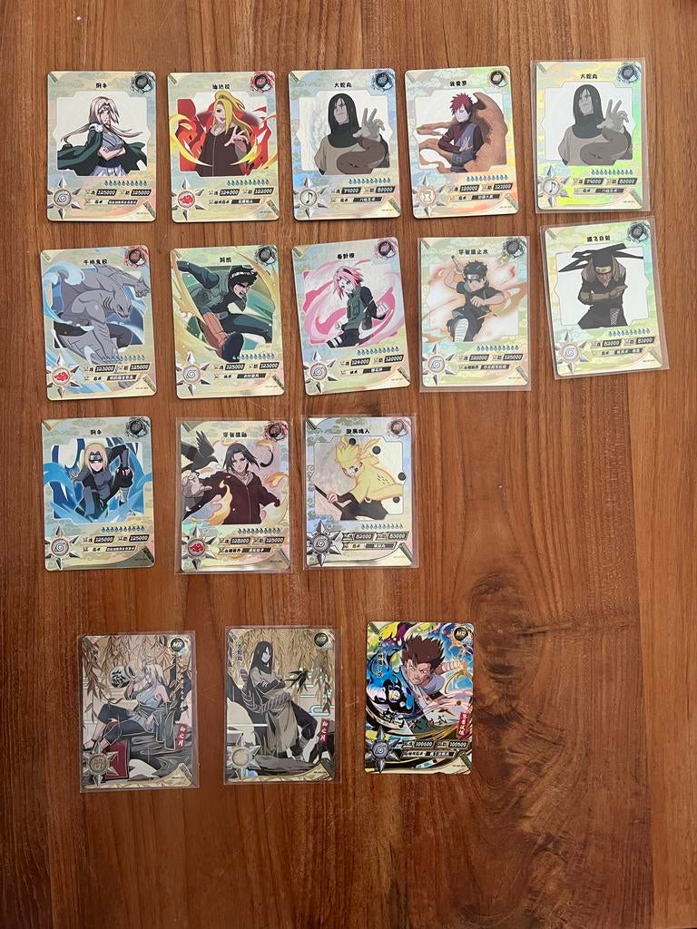 Enorme collectie Naruto Kayou kaarten - Goede staat, Ophalen of Verzenden, Zo goed als nieuw, Meerdere kaarten