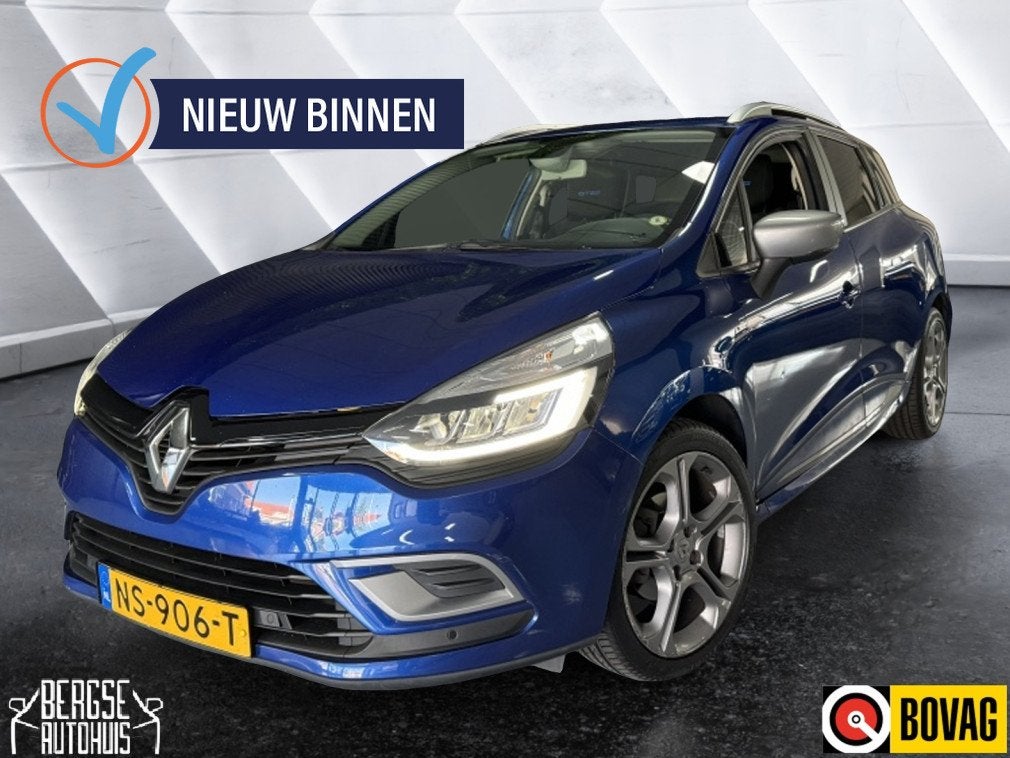 Renault Clio Estate 1.2 TCe Intens GT-Line R-Link 120PK BOSE, Stof, Gebruikt, 4 cilinders, Blauw