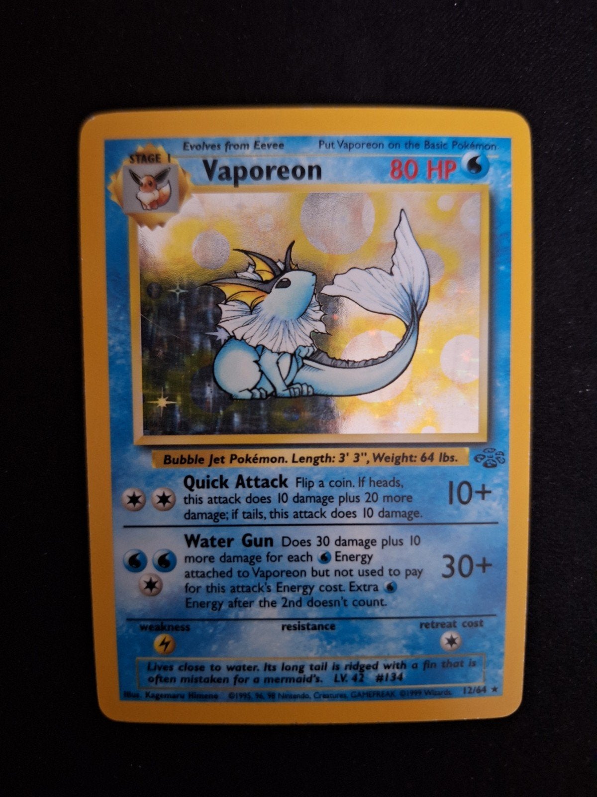 Vaporeon - Jungle 12 - Pokemon, Ophalen of Verzenden, Zo goed als nieuw